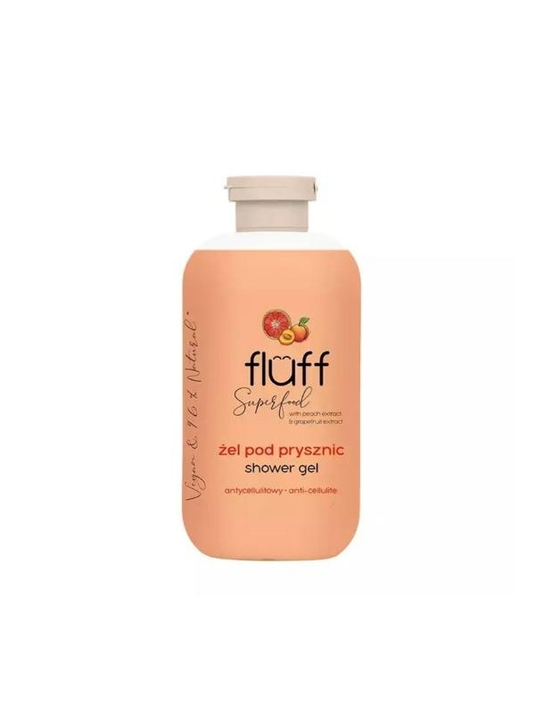 Fluff Superfood Żel pod prysznic o zapachu brzoskwini i grejpfruta 500 ml