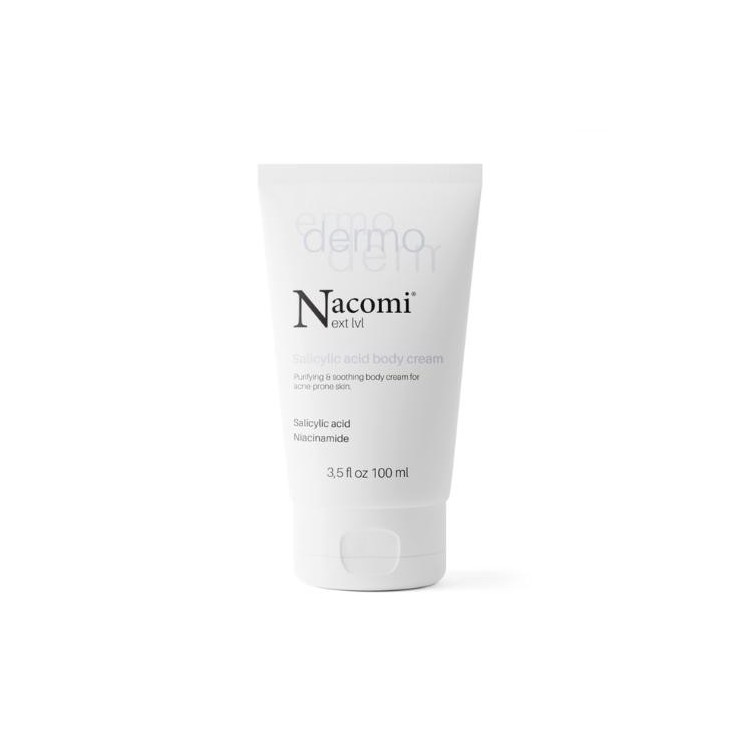 Nacomi Next Level Dermo Cleansing and Soothing Body Cream with Salicylic Acid and Niacinamide 100 ml