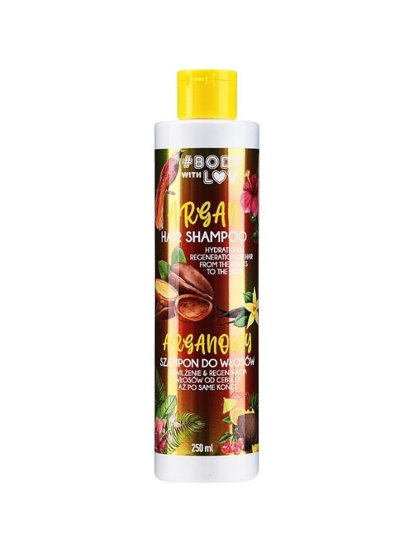 Body with Lov Arganowy Szampon do włosów Nawilżenie i Regeneracja 250 ml