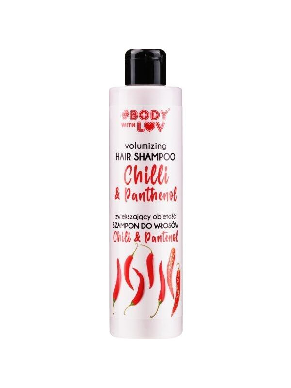 Body with Lov zwiększający objętość Szampon do włosów Chilli i Pantenol 250 ml