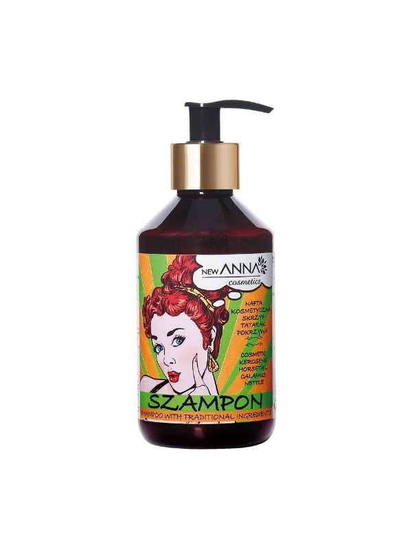 New Anna Cosmetics Szampon do włosów z ekstraktem z Skrzypu, Tataraku i Pokrzywy 300 ml