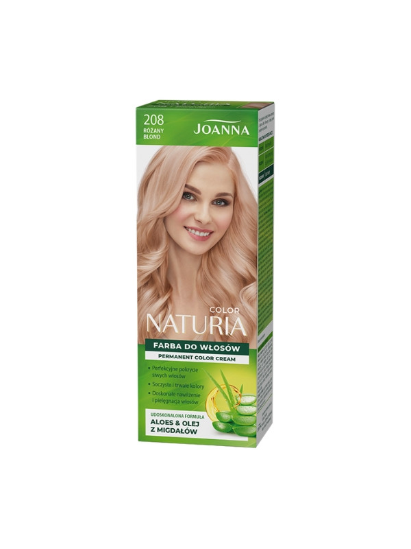 Joanna Naturia Color Farba do włosów /208/ Różany blond