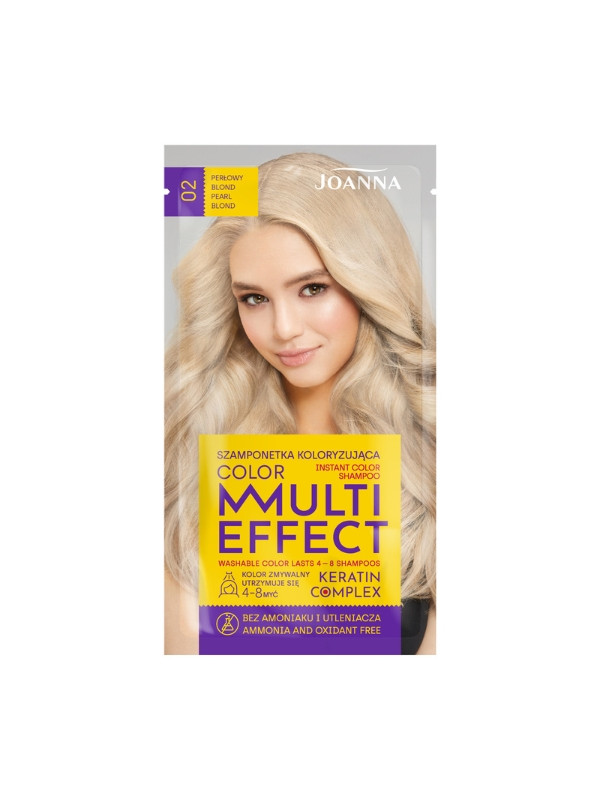 Joanna Multi Effect Color Szamponetka do włosów koloryzująca /02/ Perłowy blond