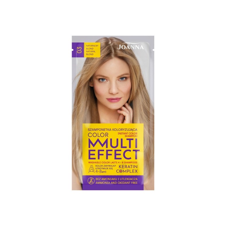 Joanna Multi Effect Color Coloring shampoo /03/ Натуральний blond