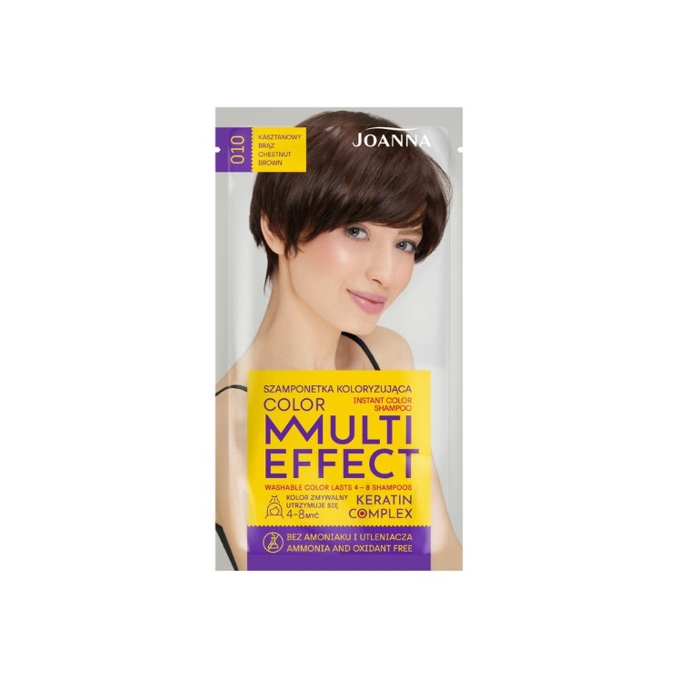 Joanna Multi Effect Color Hair Coloring Shampoo /010/ Chestnut Brown