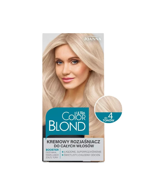 Joanna Ultra Color Blond kremowy Rozjaśniacz do całych włosów do 4 tonów