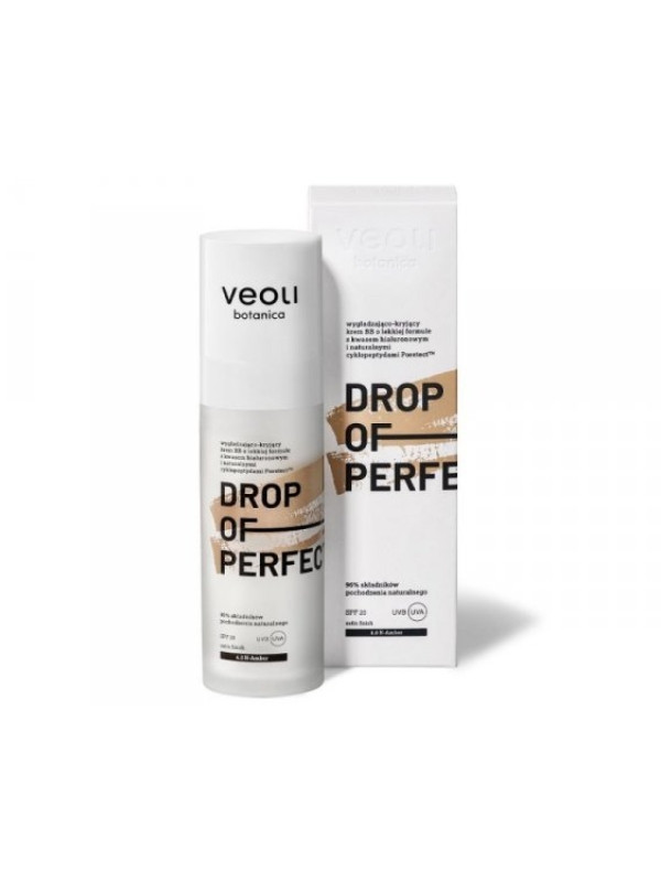 Veoli Botanica Drop of Perfection SPF20 wygładzająco-kryjący Krem BB o lekkiej formule /4.0/ Amber 30 ml