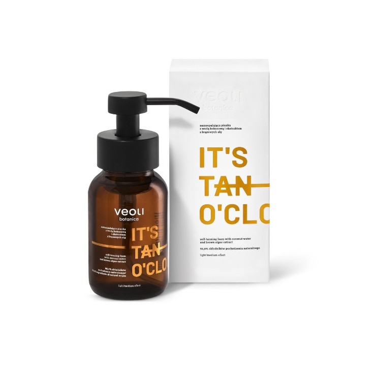 Veoli Botanica It's Tan O'clock Self Tanning Foam with Coconut Water and Brown Algae Extract 240 ml