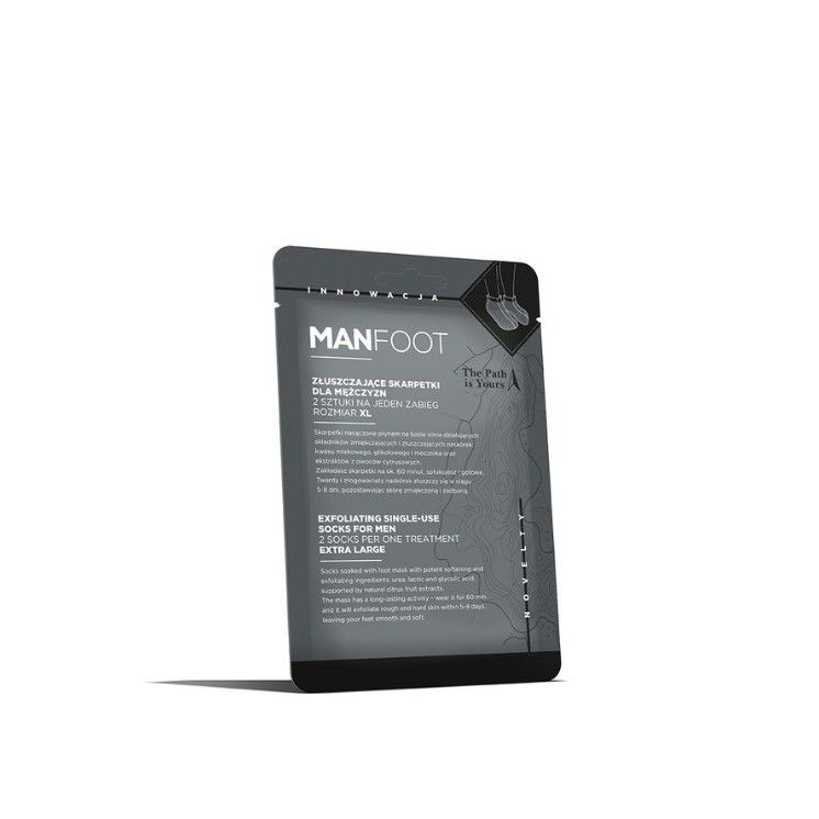 Чоловічі шкарпетки ManFoot Exfoliating розмір XL 1 пара