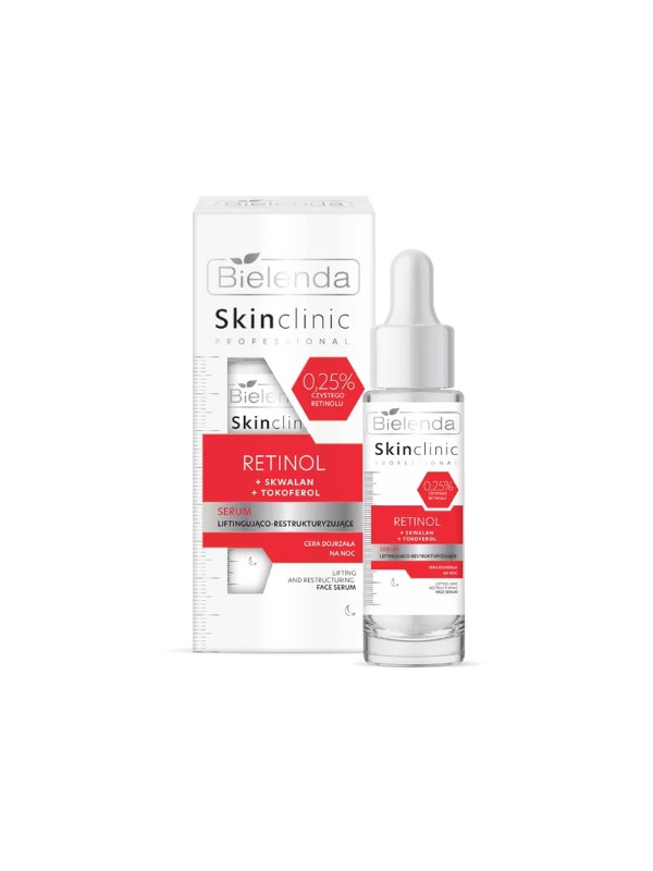 Bielenda Skin Clinic Professional Retinol Serum ligtingująco-restrukturyzujące 30 ml