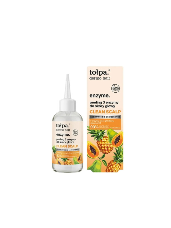 Tołpa Dermo Hair Enzyme. Peeling 3 enzymy do skóry głowy CLEAN SCALP 100 ml