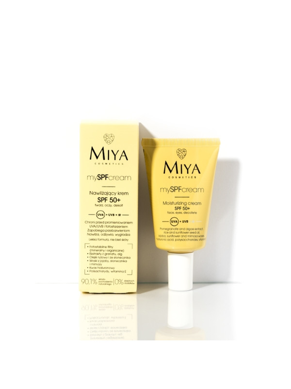 Miya Cosmetics mySPF nawilżający Krem do twarzy, oczu i dekoltu SPF50+ 40 ml