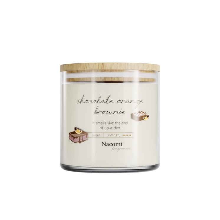 Nacomi Soy candle Chocolate orange brownie 450 g(31-12-2025)