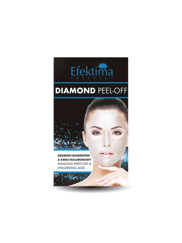 Efektima Diamond Peel-Off diamentowa Maska do twarzy Drobinki Diamentów & Kwas Hialuronowy 7 ml