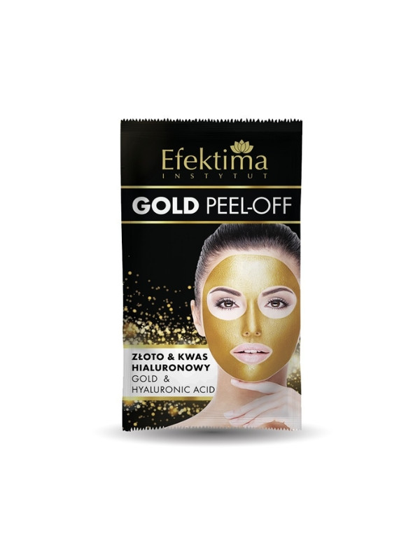 Efektima Gold Peel-Off diamentowa Maska do twarzy Złoto & Kwas Hialuronowy 7 ml