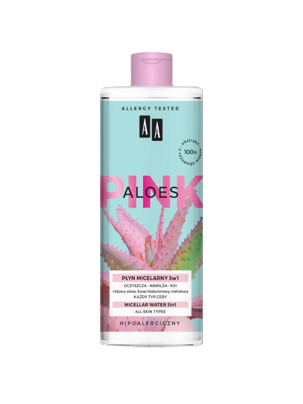 AA Aloes Pink Płyn micelarny 3w1 400 ml