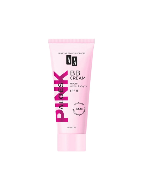 AA Aloes Pink multinawilżający Krem do twarzy BB SPF15 /01/ Light 30 ml