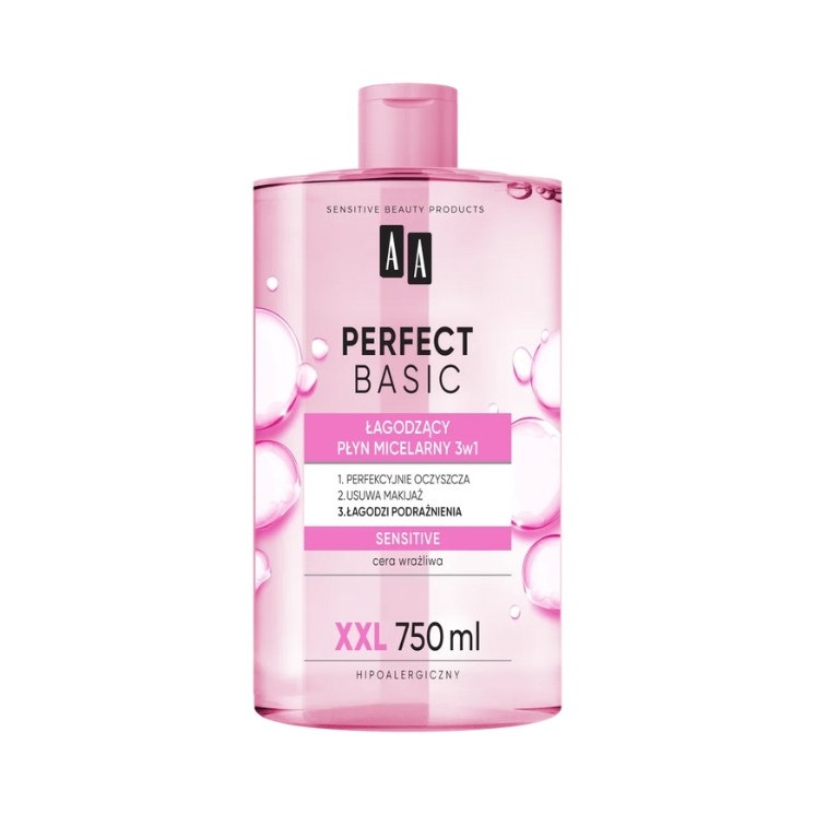 AA Perfect Basic soothing micellar liquid 3in1 Sensitive 750 ml