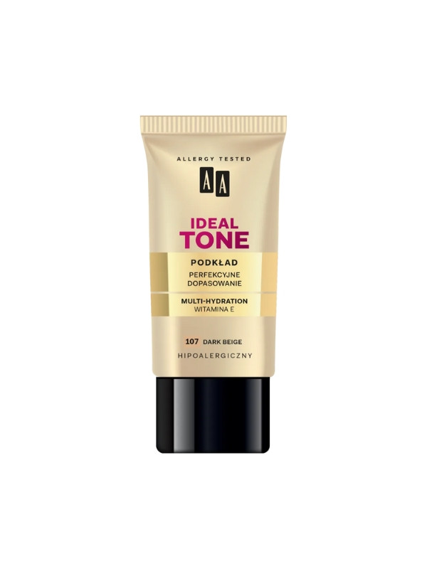 AA Make Up Ideal Tone Podkład perfekcyjne dopasowanie /107/ Dark Beige 30 ml