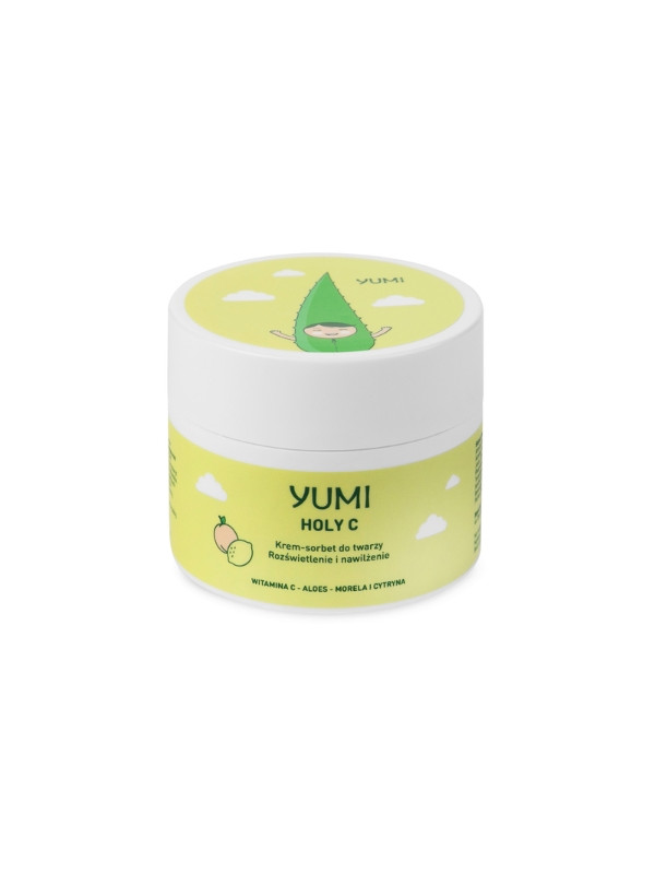 Yumi Holy C Krem-sorbet do twarzy rozświetlająco-nawilżający Morela-Cytryna 50 ml