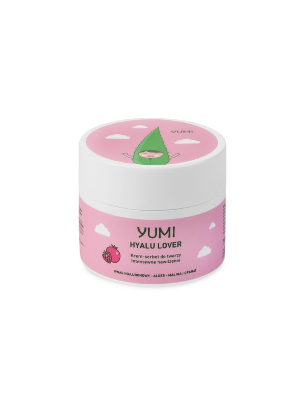 Yumi Hyalu Lover Krem-sorbet do twarzy intensywnie nawilżający Malina-Granat 50 ml