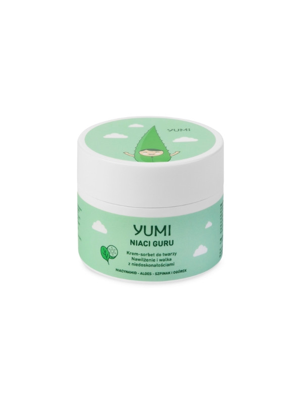 Yumi Niaci Guru Krem-sorbet do twarzy nawilżający Szpinak-Ogórek 50 ml