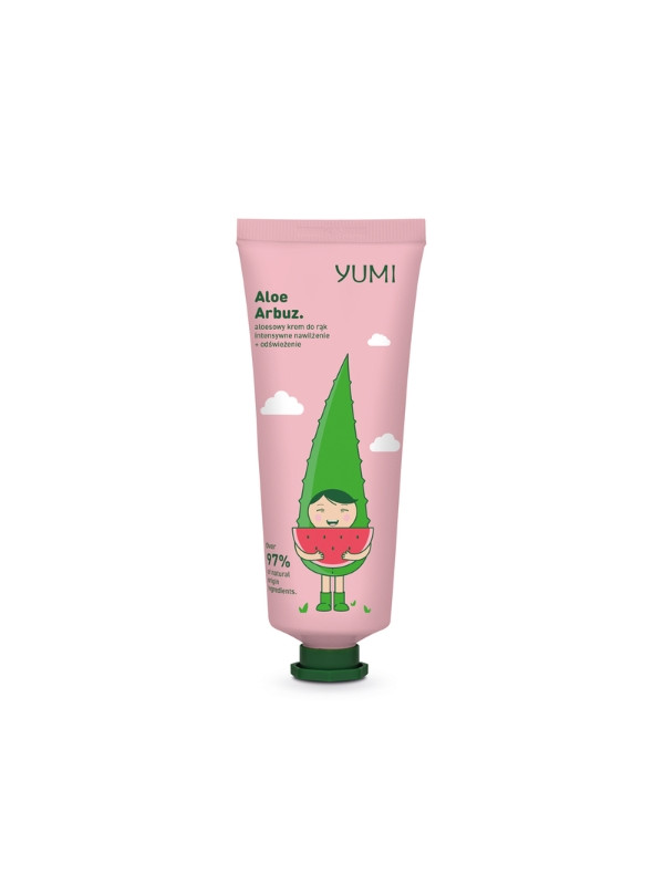 Yumi aloesowy Krem do rak intensywnie nawilżajacy Aloe Arbuz 75 ml