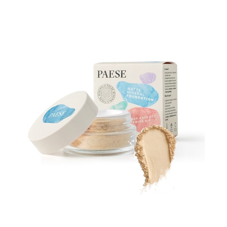 Paese Minerals Matting Covering Foundation /100N/ Light Beige 7 g