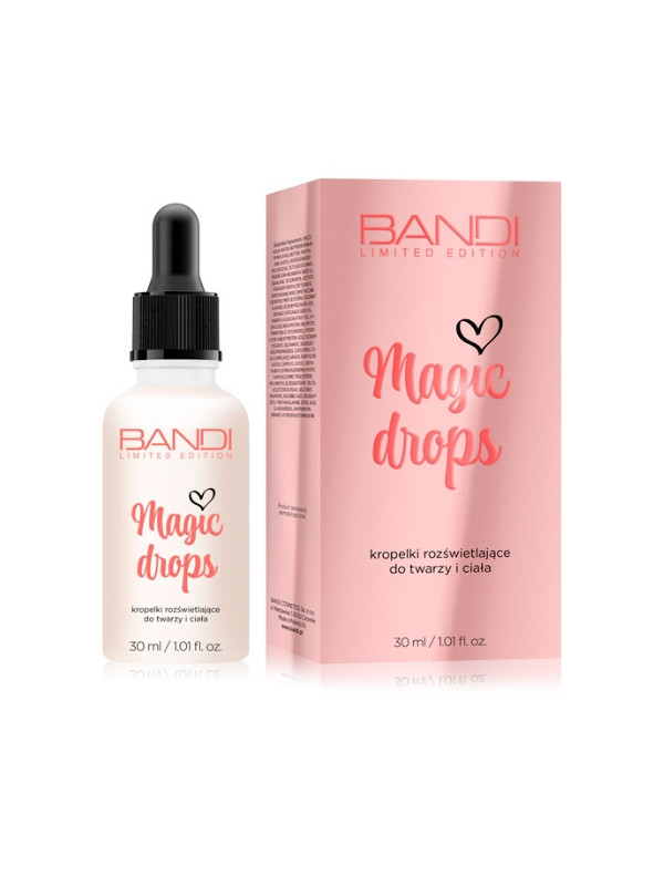 Bandi Magic Drops Kropelki rozświetlająco do twarzy i ciała 30 ml