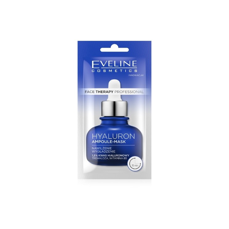Eveline Face Therapy Professional Face mask-ampoule with hyaluronic acid 8 ml