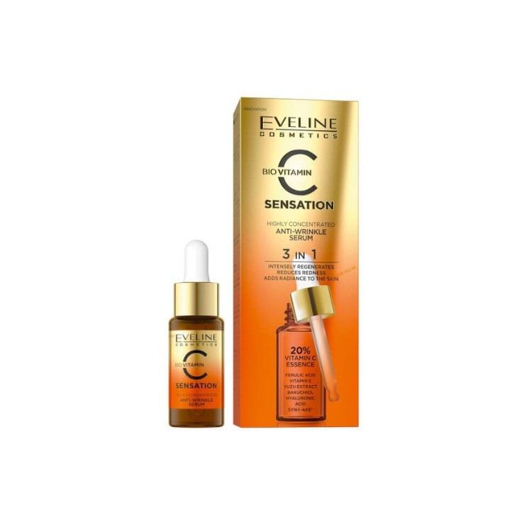 Eveline C Sensation Serum для обличчя проти зморшок 20% Вітамін С 18 мл