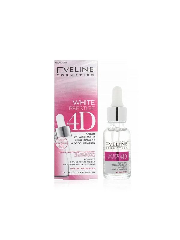 Eveline White Prestige 4D rozjaśniający Serum do twarzy na przebarwienia 18 ml