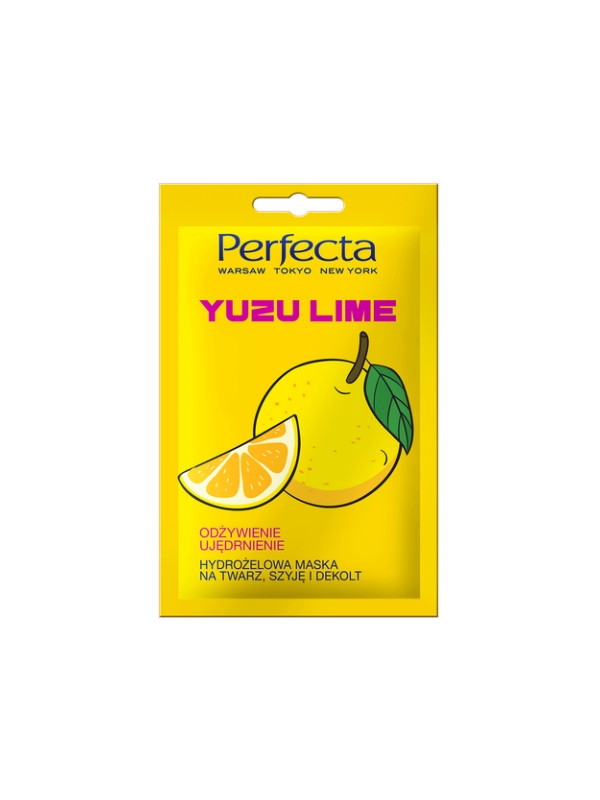 Dax Perfecta Yuzu Lime hydrożelowa Maska na twarz szyję i dekolt 10 ml