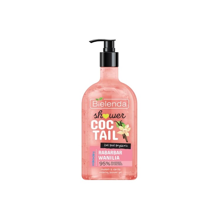 Bielenda Body Coctail Shower Gel Rhubarb + Vanilla 400 ml