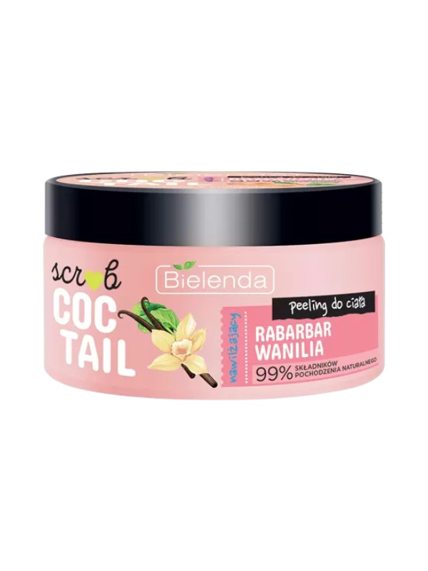 Bielenda Body Coctail Peeling do ciała Rabarbar + Wanilia 350 g