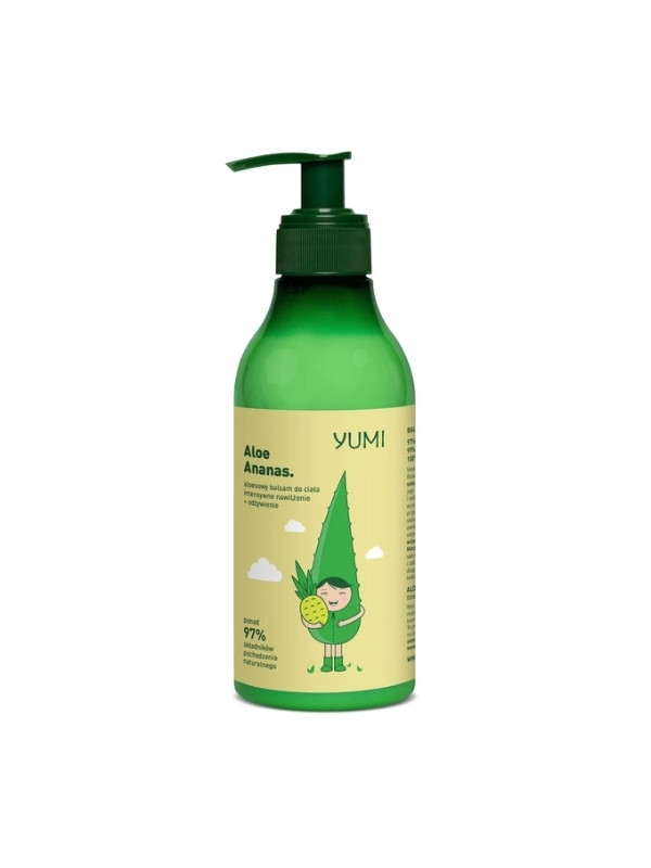 Yumi aloesowy Balsam do ciała intensywnie nawilżający Anans 300 ml