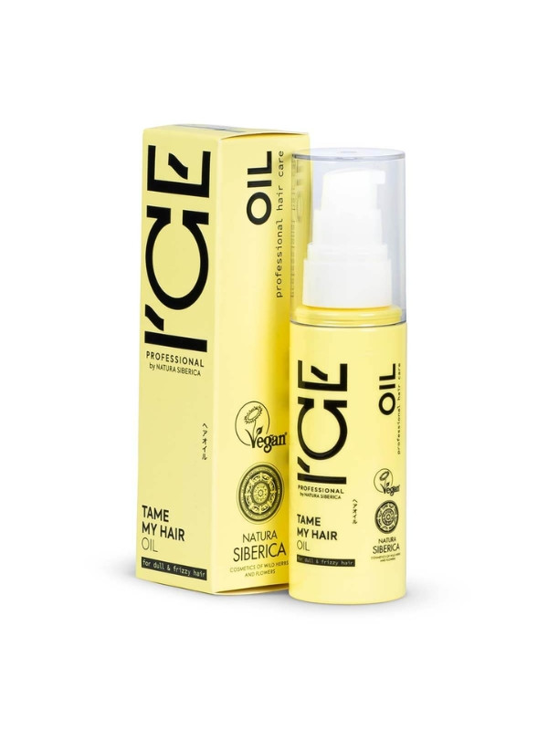 Ice Professional Tame My Hair Wegański Olejek do włosów matowych, kręconych i puszących się 50 ml