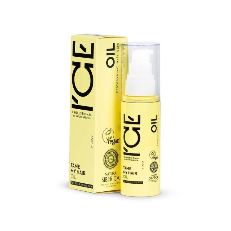 Ice Professional Tame My Hair Wegański Olejek do włosów matowych, kręconych i puszących się 50 ml