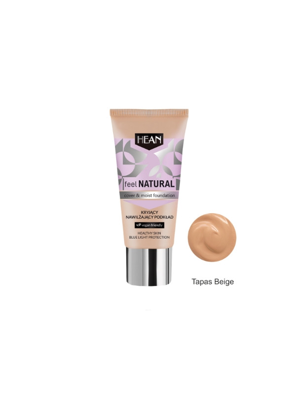 Hean Feel Natural Podkład kryjąco-nawilżający /04/ Tapas Beige 30 ml