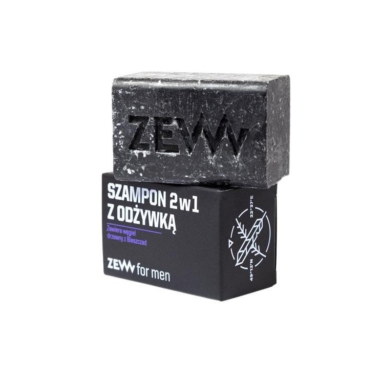 Zew For Men 2in1 Shampoo with Conditioner contains charcoal from Bieszczad 85 ml