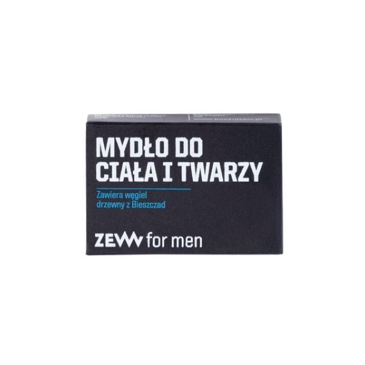 Zew For Men Soap for face, body and hair for men with charcoal from Bieszczad 85 ml
