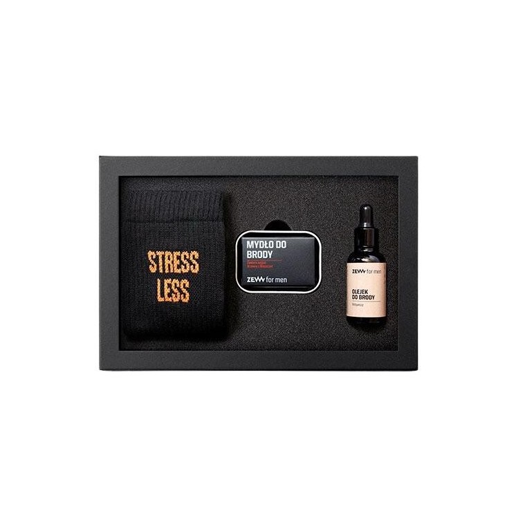 Пакет Zew for Men Wyluzowany Drwal для чоловіків: шкарпетки + мило для бороди + масло для бороди