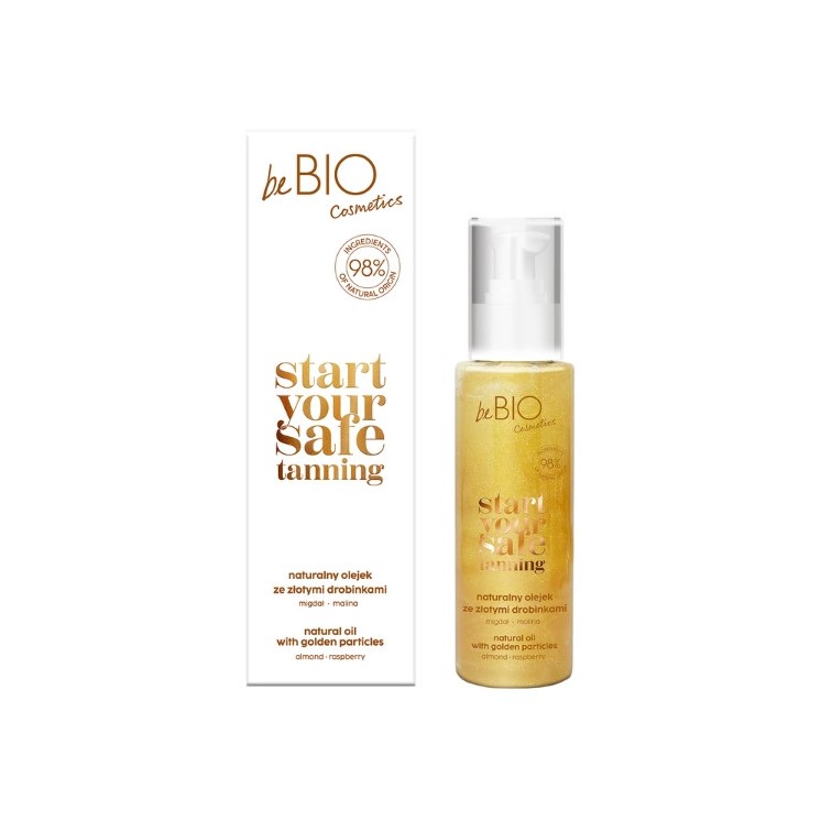 beBio Ewa Chodakowska Start Your Safe Tanning натуральна олія для тіла із золотими частинками 100 мл