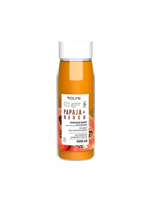 Yolyn myjący Żel pod prysznic Papaja + Mango 400 ml