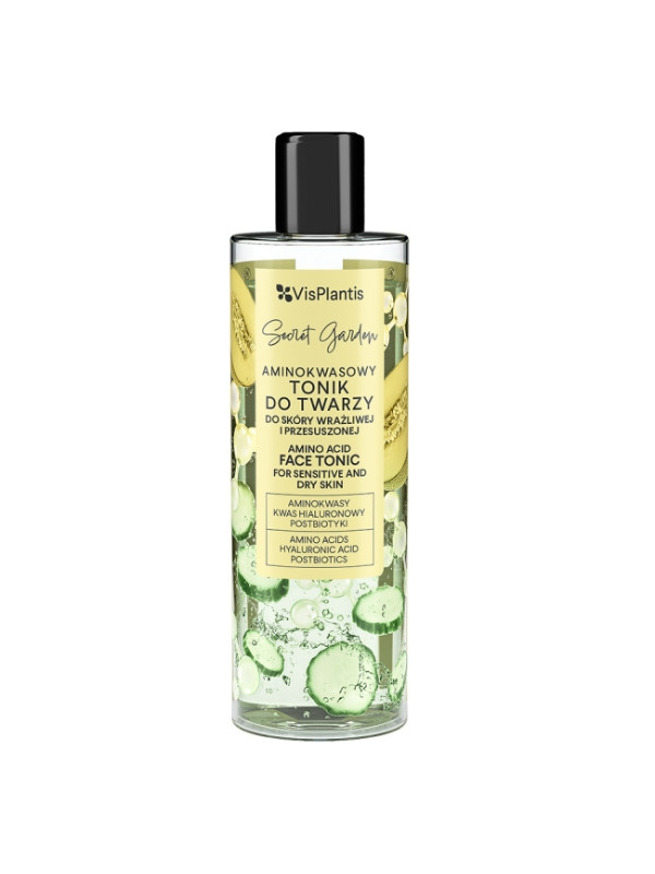 Vis Plantis Secret Garden aminokwasowy Tonik do twarzy do skóry wrażliwej i przesuszonej 200 ml