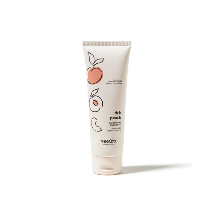 Натуральний гель для очищення обличчя Resibo Rich Peach 125 мл