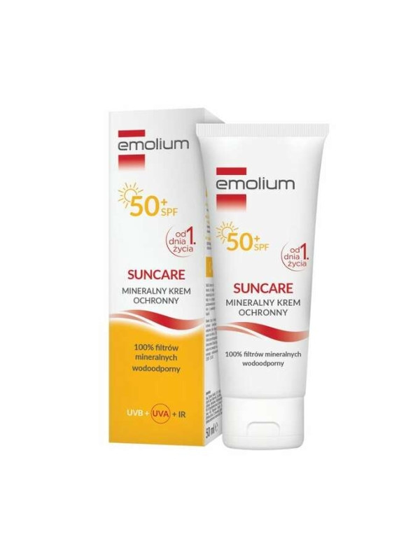 Emolium Suncare mineralny Krem ochronny SPF50+ 50 ml