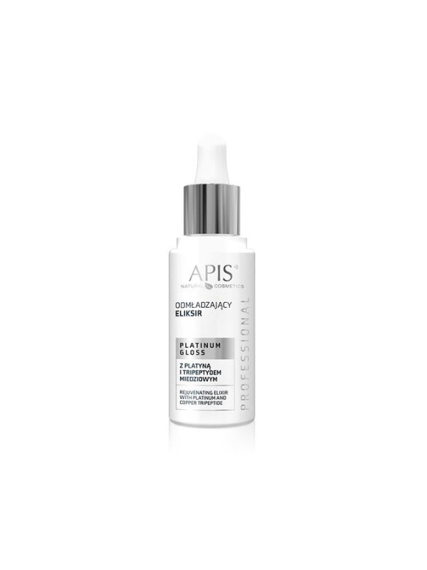 Apis Platinum Gloss odmładzający Eliksir z platyną i Tripeptydem miedziowym 30 ml