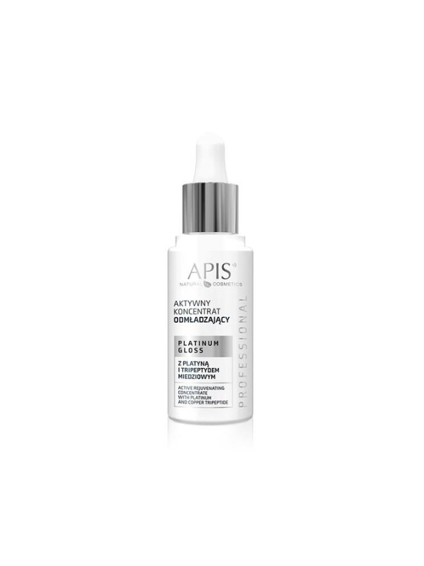 Apis Platinum Gloss aktywny Koncentrat odmładzający z platyną i Tripeptydem miedziowym 30 ml