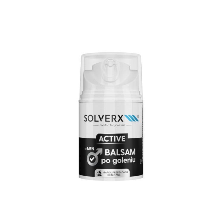 Solverx for Men Active Energizing aftershave balm for men 50 ml